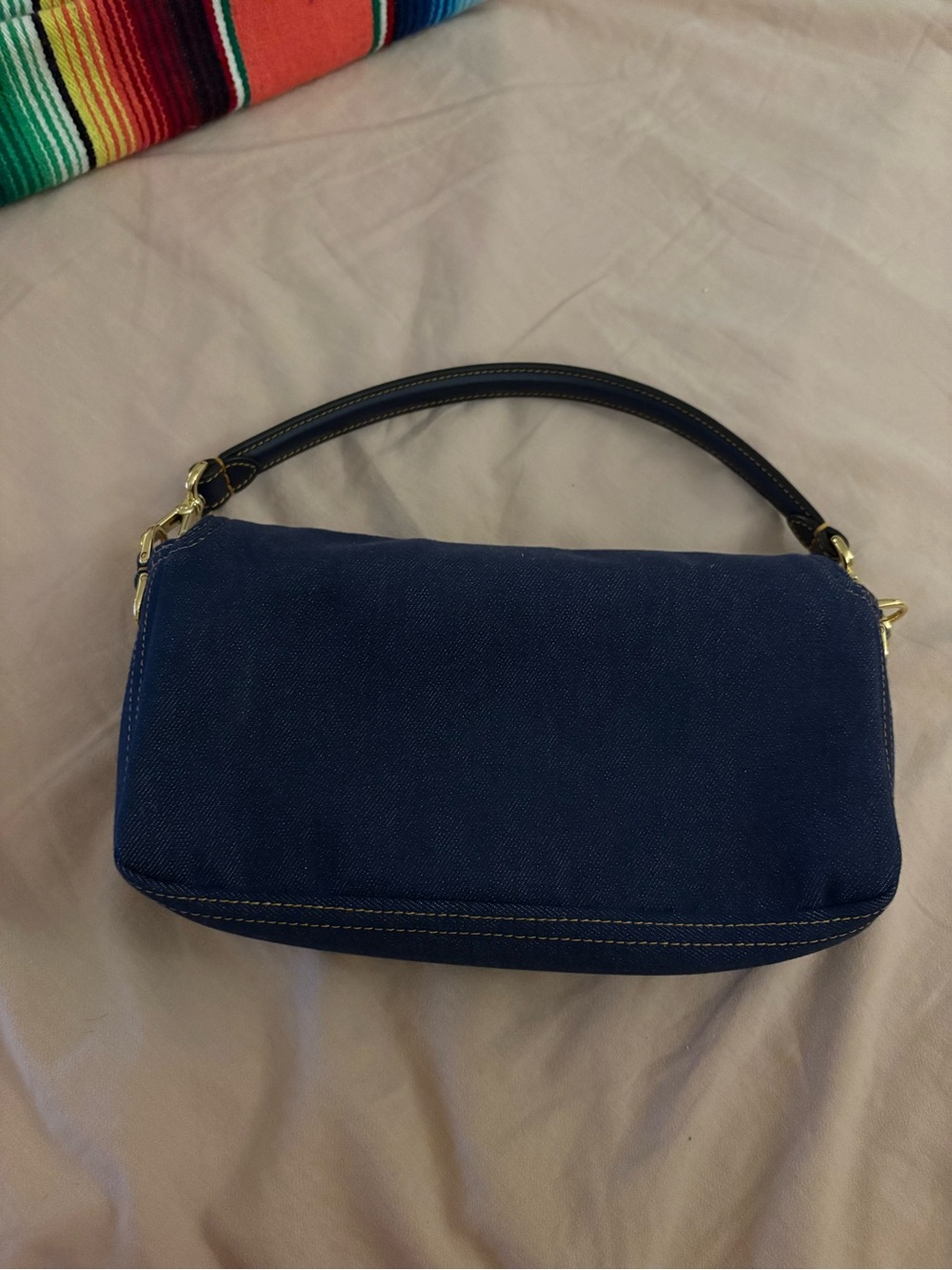 Fendi Reversible Denim Baguette - Picture 2 of 10